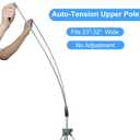 SUERUI Adjustable X Banner Stand Fits Any Banner Size Width 23" to 32" and Height 63" to 78",Portable Retractable Banner Holder with Carrying Bag - Customize Banner for Trade Show, Exhibition, 2 Pack