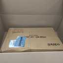 EDISHINE 78.3 Modern Arc Floor Lamp with Remote, Tall Black Standing Lamp with Stepless Dimmable Bulb & 5 Color Temperature, Curved Mid Century Floor Lamps for Living Room, Bedroom, Nursey