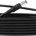 VHBW Replacement Smart Light Extension Cable  Compatible with Phlips Hue Play Bar/Single Bar Smart Lights, 16.5ft (5m) Black Cord, Male-to-Female Connector