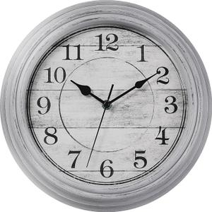 Wall Clock 12 Inch Vintage Decorative Battery Operated Silent Gray
Round clock; clear glass easy read; silent non-ticking; for living room, kitchen, bedroom