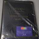 9 Pocket 3 Ring Leather TCG Binder for Baseball, Trading Game, and Sports Card, 50 Pages, Holds 900 Cards (14 x 11 In)