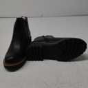 Womens Ankle Boots Chunky Low Heel Short Booties Comfortable Round Toe Dress Fall Boots with Side Zipper, 37