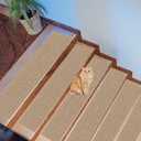 Stair Treads for Wooden Steps Indoor, Peel and Stick Stair Tread,Stair Runners, Non-Slip Carpet Stair-Treads for Kids, Elders & Pets, Machine Washable, Reusable(15PCS,30"x8",Beige)
