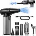 Compressed Air Duster, 2-in-1 Duster Blower & Vacuum with 320000RPM Super Power, Electric Air Duster Rechargeable, 3-Gear Adjustable Air Blower for Keyboard, Computer, Car, Home, and Outdoor Cleaning