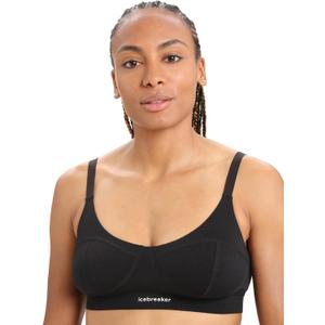 Icebreaker Merino Women's Merino Queens Clasp Bra (Large, Black)