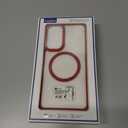 for Samsung Galaxy A36 5G Case, [Transparent & Holster Series] Belt Clip Full Body Shockproof Protective Cell Phone Cover with 2 Pack Tempered Glass Screen Protector (Red/Clear)