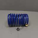 EVA Coil Garden Hose for Gardener: Retractable Self Coiling Hoses with 3/4" GHT Solid Brass Fittings - Kink Free and Flexible for Home and Garden Yard (10FT, Blue)