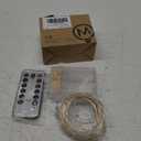 33Ft 100LED Outdoor String Lights, Fairy Lights Battery Operated with Remote, Waterproof Twinkle Lights for Bedroom Dorm Patio Tapestry Backyard Garden Party Indoor Christmas Decoration, Multicolor