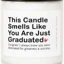 4 x Graduation Gifts for Her, Him, 9oz Aromatherapy Lavender Scented Soy Wax Candle, Funny College, 2026 Graduation Gifts for Masters Degree, PhD, High School, Nurse, Law School, Grad Candle