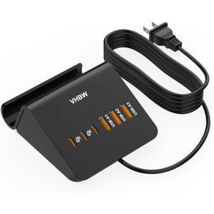 USB C Charging Station 35W, VHBW 6-Port (3 USB-C and 3 USB-A) Desktop Fast Charging Station for iPhone 14/13/12,Samsung Galaxy S23/S22/S21,etc