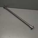 Naiture 36" Never Rust Stainless Steel Straight Shower Curtain Rod in Brushed Nickel Finish