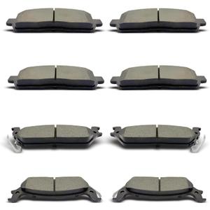 D1012 D1083 Front Rear Ceramic Brake Pads Set 8pcs Fit For 2004-2008 Ford F-150,For 2006-2008 Lincoln Mark LT