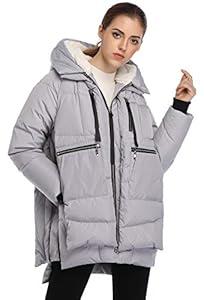 Women's Winter Thickened Down Jackets Long Down Coats Warm Parka with Hood (Medium, Black)