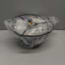 YYJLX Modern Small Crystal Ceiling Light Fixture Mini Black Semi Flush Mount Chandelier Light Fixture for Hallway Bedroom Bathroom Closet e26