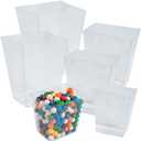 Fun Express Candy Dish Set - 6 Clear Plastic Bowls for Candy Buffet in 3 Sizes | Disposable Serving Dishes for Parties, Weddings & Catering Supplies | Heavy Duty Containers for Office Desk Display