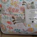 Lush Decor Pixie Fox Reversible Quilt Set, 3 Piece Set, Twin, Gray & Pink - Fun Lightweight Twin Bedding for Kids - Girls Pink Bedroom Decor