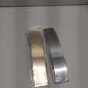 Chuangdi 2 Pcs Mirror Belt for Women Metal Waist Belt Shiny Polished Gold Silver Mirror Stretch for Dress Fashion