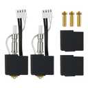 2PCS 0.4MM 3D Printer Kobra S1 Assembled Extruder Hotend Kits- Kobra S1 Combo Hot End/Printhead, with 3PCS Replacement Brass Nozzles(0.2/0.6/0.8mm), with 2 Pack Extra Silicone Cover Case