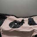 New Upgraded BBL Bed with Hole-Inflatable BBL Bed After Surgery,Brazilian Butt Lift Surgery Recovery Mattress with Carrying Bag & Air Pump,Waterproof Plant Velvet Touch Sleep-Black Pink(17.71*14.17In)