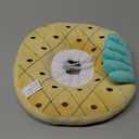 ANWA Adjustable Cat Cone Collar Soft, Cute Cat Donut Collar After Surgery, Kitten Recovery Cones to Stop Licking (Medium, Pineapple)