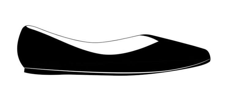 Women Flat Shoes Black Size 6