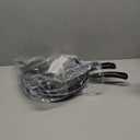 Nonstick Frying Pan Set - Iron Frying Pan 3-Piece Set (8", 10", 12") + 2 Silicone Spatulas, With Premium Nonstick Coating, Up to 450F, Skillet Suitable for Induction, Gas & More (Black)