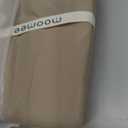 MooMee Bedding Duvet Cover Set 100% Washed Cotton Linen Like Textured Breathable Durable Soft Comfy (Solid Light Camel, King 104"x90")