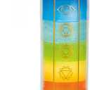 Simply Soson 2x8 inch 7 Chakra Candle in Glass Jar - Unscented, Promotes Positive Energy, Meditation & Relaxation (2x8 - 1 pack)