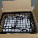 OKZEST 3-Tier Fruit Basket for Kitchen Counter with Banana Hangers, Countertop Organizer Fruit Bowls with Wood Top, Fruit Storage Basket Stand for Storage Potato Onion Bread Snack Fruit Veggie