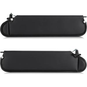 Left & Right Sun Visor for 1997-2002 Jeep Wrangler & TJ, Driver & Passenger Side Black SunVisor