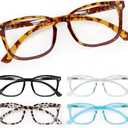CCVOO Reading Glasses for Women/Men, Eyeglasses, Blue Light Readers for Women/Men, Computer Eye Glasses, Cheaters, +5.5