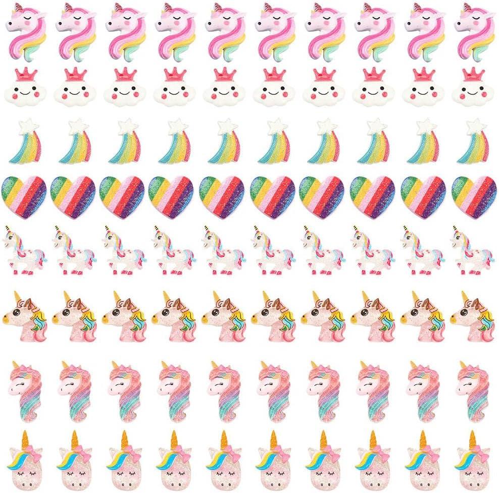 SUNNYCLUE 80Pcs 8 Styles Unicorn Rainbow Theme Resin Heart Flatback Cabochons Glitter Sequin Beads for Jewelry Making Craft Supplies DIY Phone Case Decor Embellishments Hair Costume Accessories SUNNYCLUE 80Pcs 8 Styles Unicorn Rainbow Theme Resin Heart Flatback Cabochons Glitter Sequin Beads for Jewelry Making Craft Supplies DIY Phone Case Decor Embellishments Hair Costume Accessories