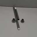 XQIYY Small Shower Curtain Rod 18 to 32 Inches Short Tension Curtain Rod Adjustable Spring Tension Rod for Closet,Doorway,Windows Grey