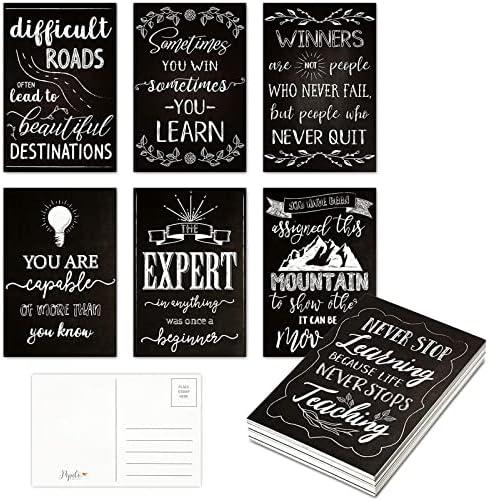 Pipilo Press Motivational Postcards For Mailing - 20 Designs (4 x 6 In, 14 Pack)
