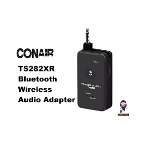 Travel Smart Conar, Bluetooth Wireless Audio Adapter for Airplanes, Gym and more