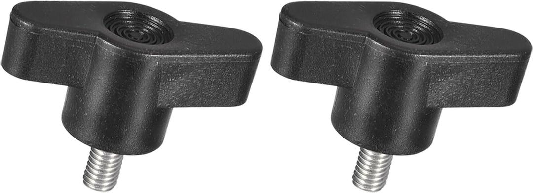 Clamping Screw Knobs - 2 Pcs T-Shaped Thumb Screws Fits for Remove Hand Tighten Knob The Umbrella Base Replacement - 304 Stainless Steel - (M5 x 8mm)
