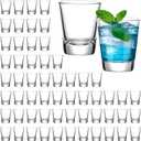 60 Pack Glass Shot Glasses Set,1.8OZ Shot Glasses Bulk With Heavy Base,Small mini Glass Cups for Vodka,Tequila,Espressos,Chocolate,Beer,whiskey