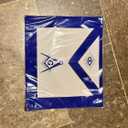 Masonic Regalia Master Mason Blue Lodge Apron Set With Blue Lodge Chain Collar And Gloves (Apron+Chain Collar+Gloves) (Blue)