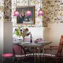 Hanging Swag Plug in Pendant Light Flower Shaped Purple Glass Plug Pendant Lamp with 15 ft Switch Cord Plug in Vintage Industrial Hanging Light for Kitchen Bedroom Background