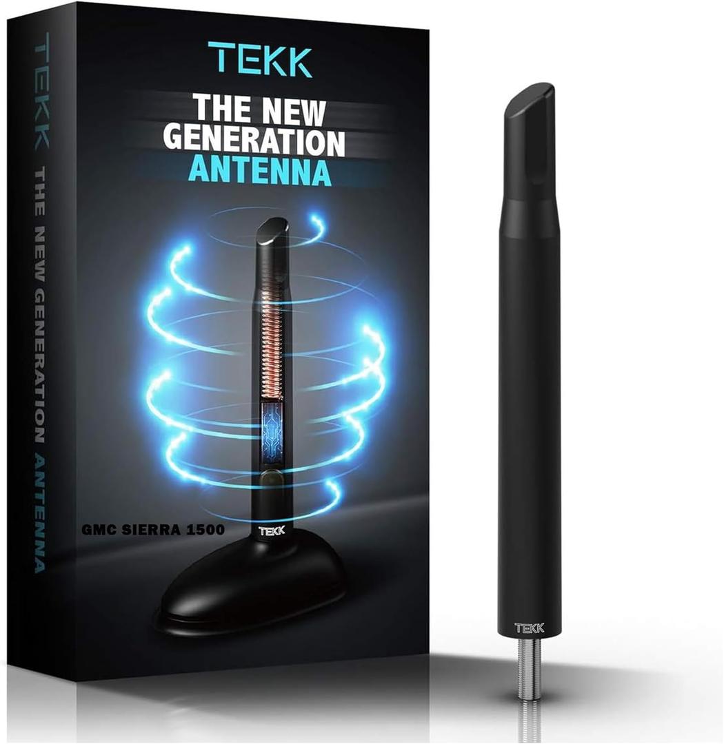 TEKK Short Antenna Compatible with 2007-2025 GMC Sierra 1500 / Designed for Optimized FM/AM Reception / 4.8 Inches