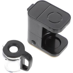 TOYANDONA Miniature Coffee Maker, Black - Dollhouse Kitchen Accessory, 1:12 Scale