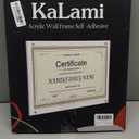 Kalami 11x14 Acrylic Wall Mount Picture Frame Self Adhesive, No Drill Holes Floating Frameless Clear Photo Frame for Diploma Certificate Degree Document Display Gallery Wall-Full Frame is 12x15