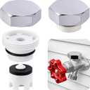 2 Pack Vacuum Breakers Outside Faucet, Stainless Steel Vacuum Breaker Repair Kit Vac-Vbk-X1B, Vacuum Breaker Replacement for Traditional Anti Siphon Frost Free Sillcock Valves
