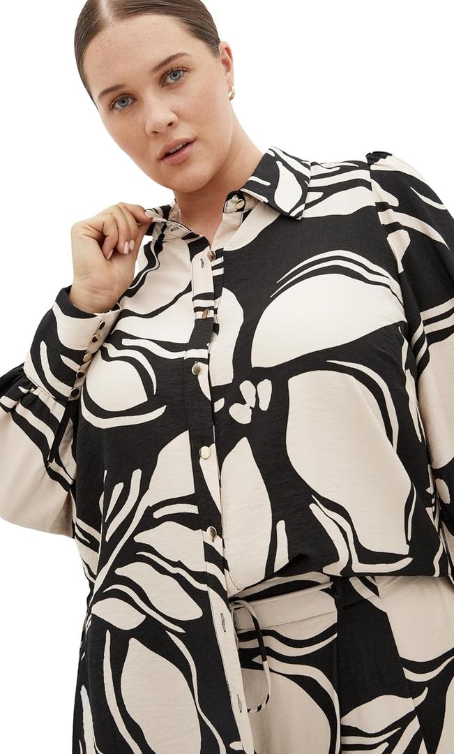 City Chic Womens Shirt - Rosabella Print (16 Plus)