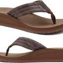 COFACE Flip Flops for Women with Comfortable Arch Support Ladies Fashion Lightweight Wedge Flip Flops Summer Soft Cushion Platform Thong Sandals for Beach