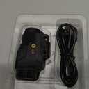 Mini 700 Lumen Pistol Light Laser Combo Weapon Light Tactical Flashlights, Magnetic USB Rechargeable with Green Beam and Strobe Mode for GL and Picatinny Rail (Black)