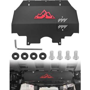 Engine Front Skid Plate Compatible with 2024-2026 Toyota Tacoma 2WD & 4WD, Under Guard Splash Shield Fits Gas Models Only, Designed with Oil Drain Access, Direct Bolt-On Installation with Hardware Kit