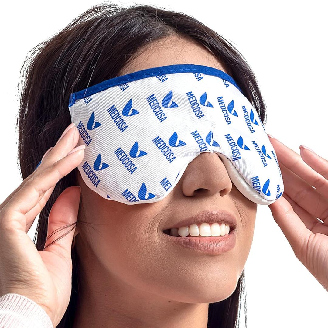Eye Mask for Dry Eyes | Warm Eye Compress | Natural Heat Eye Mask for Styes, Blepharitis, Tired Eyes & More by Medcosa (1 Count (Pack of 1))