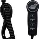 4 Button 5 Pin Remote Hand Control with USB A C Ports and Backlight for Electric Sofa Power Recliner Lift Chair Parts Replacement Handset Controller