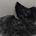 Angel Wings, Angel Wings and Halo Wand Angel Costume Accessories with Tulle Tutu Skirt for Women Cosplay